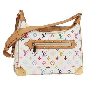 LOUIS VUITTON Monogram Multicolor Boulogne Bag White M92660 Auth 134950V